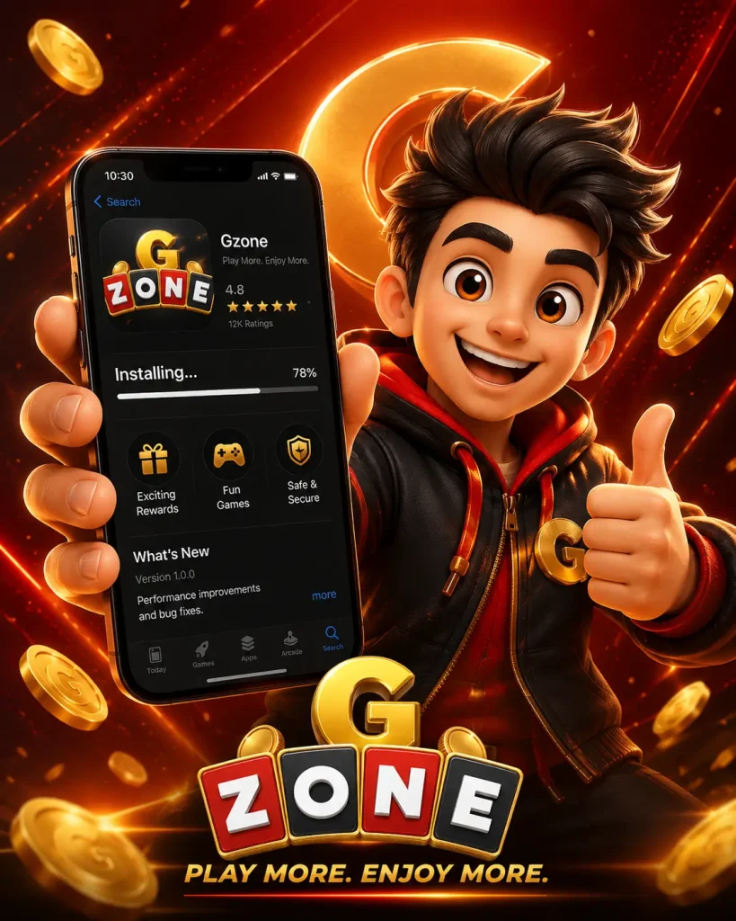 Gzone app Play more, enjoy more!