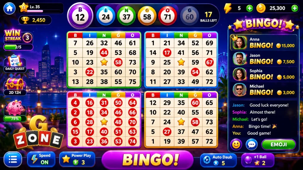 bingo online game demo